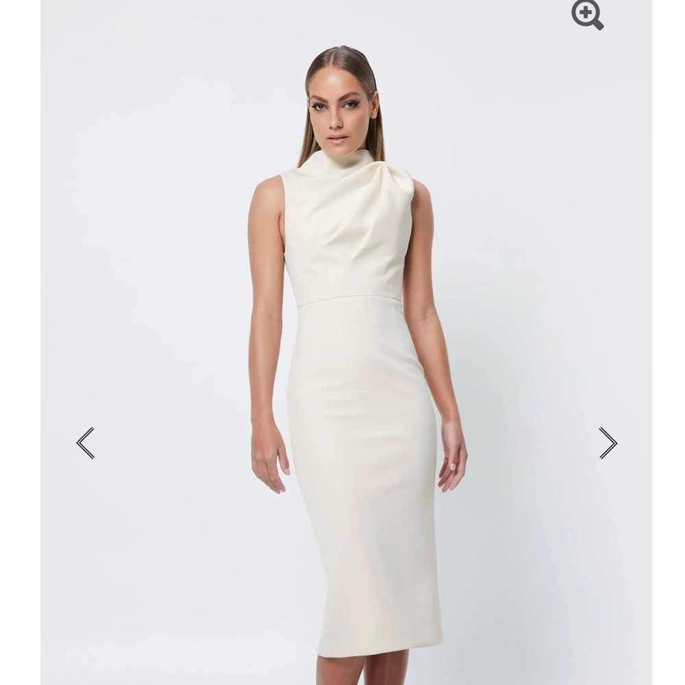 Mossman The Edge of Glory MIDI Dress Ivory